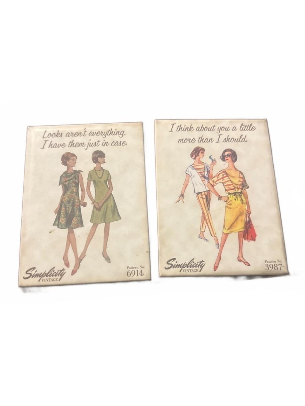 Vintage Simplicity Pattern Cases No. 6914 & 3987